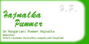 hajnalka pummer business card